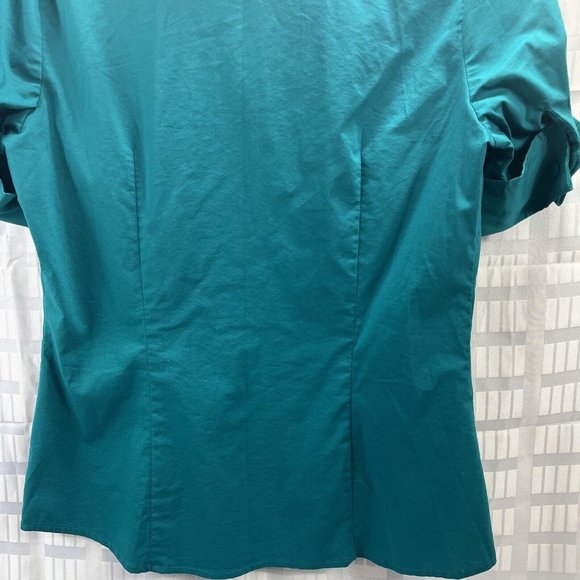 Worthington Shirt Womens Color Green Size MButton Up ShortSleeve Collared Casual - Picture 16 of 16